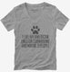 Funny American English Coonhound grey Womens V-Neck Tee
