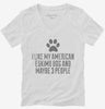 Funny American Eskimo Dog Womens Vneck Shirt 666x695.jpg?v=1700466333