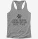 Funny American Shorthair Cat Breed grey Womens Racerback Tank