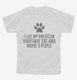Funny American Shorthair Cat Breed white Youth Tee