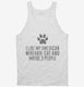 Funny American Wirehair Cat Breed white Tank