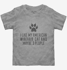 Funny American Wirehair Cat Breed Toddler Shirt