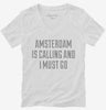 Funny Amsterdam Vacation Womens Vneck Shirt 666x695.jpg?v=1700519837