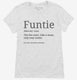 Funny Aunt Gift Funtie white Womens