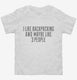Funny Backpacking white Toddler Tee