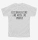Funny Backpacking white Youth Tee