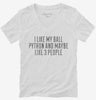 Funny Ball Python Owner Womens Vneck Shirt 666x695.jpg?v=1700456964
