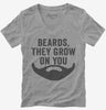 Funny Beards They Grow On You Womens Vneck