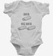 Funny Big Data white Infant Bodysuit