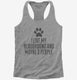 Funny Bloodhound Terrier  Womens Racerback Tank