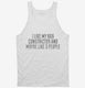 Funny Boa Constrictor Owner white Tank
