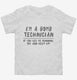 Funny Bomb Tech If You See Me Running white Toddler Tee