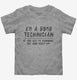 Funny Bomb Tech If You See Me Running grey Toddler Tee