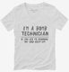 Funny Bomb Tech If You See Me Running white Womens V-Neck Tee