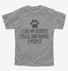 Funny Border Collie grey Youth Tee