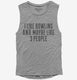 Funny Bowling  Womens Muscle Tank