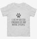 Funny British Longhair Cat Breed white Toddler Tee