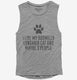 Funny Burmilla Longhair Cat Breed grey Womens Muscle Tank