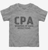 Funny Cpa Weapons Of Mass Deductions Toddler