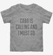 Funny Cabo Is Calling and I Must Go grey Toddler Tee