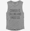 Funny Canada Is Calling And I Must Go Womens Muscle Tank Top 666x695.jpg?v=1700489978