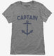 Funny Captain Anchor grey Womens