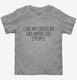 Funny Chicken Owner grey Toddler Tee