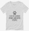 Funny Clumber Spaniel Womens Vneck Shirt 666x695.jpg?v=1700463972