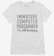 Funny Computer Programmer white Womens