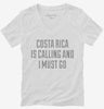 Funny Costa Rica Is Calling And I Must Go Womens Vneck Shirt 666x695.jpg?v=1700477586