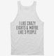 Funny Crazy Eights white Tank