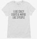 Funny Crazy Eights white Womens