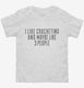 Funny Crocheting white Toddler Tee