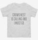 Funny Crows Nest Vacation white Toddler Tee