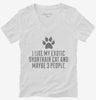 Funny Exotic Shorthair Cat Breed Womens Vneck Shirt 666x695.jpg?v=1700432863