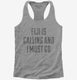 Funny Fiji Is Calling and I Must Go  Womens Racerback Tank
