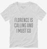 Funny Florence Vacation Womens Vneck Shirt 666x695.jpg?v=1700518687