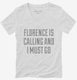 Funny Florence Vacation white Womens V-Neck Tee
