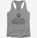 Funny German Wirehaired Pointer grey Womens Racerback Tank