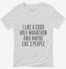 Funny Half Marathon Runner Womens Vneck Shirt 666x695.jpg?v=1700426049