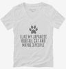 Funny Japanese Bobtail Cat Breed Womens Vneck Shirt 666x695.jpg?v=1700435866