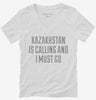 Funny Kazakhstan Is Calling And I Must Go Womens Vneck Shirt 666x695.jpg?v=1700490734