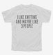 Funny Knitting white Youth Tee