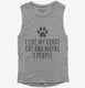 Funny Korat Cat Breed grey Womens Muscle Tank