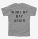 Funny LGBTQ Woke Up Gay  Youth Tee