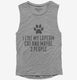Funny LaPerm Cat Breed  Womens Muscle Tank
