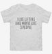 Funny Lifting white Toddler Tee