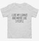 Funny Llama Owner white Toddler Tee