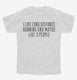 Funny Long Distance Running white Youth Tee