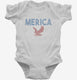 Funny Merica white Infant Bodysuit